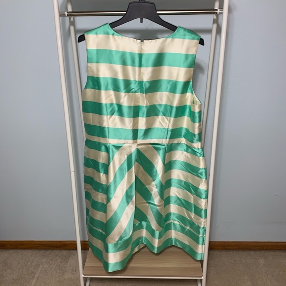 Ivy & Blu Stripe Taffeta Fit & Flare Dress - Picture 5 of 7